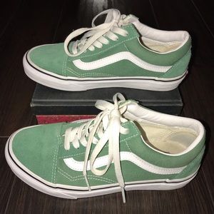 Green old skool vans